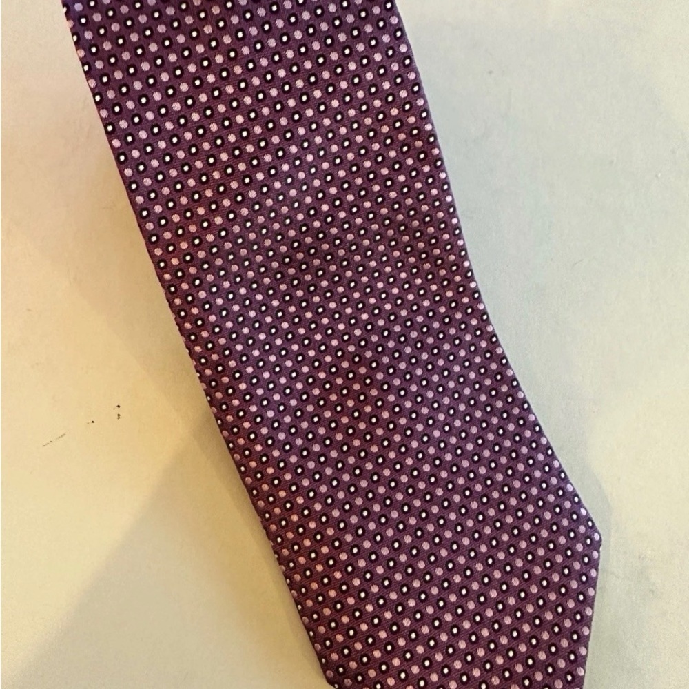 Hugo Boss Silk Purple & Black & Pink 3” Wide